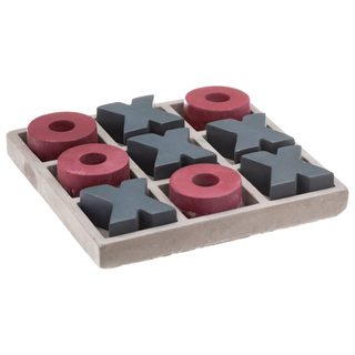 Jeu De Morpion La French Touch L.15cm Ciment - Atmosphera Créateur D'intérieur