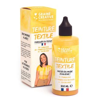 Peinture Pour Textile 100 Ml Effet Tie And Die - Jaune