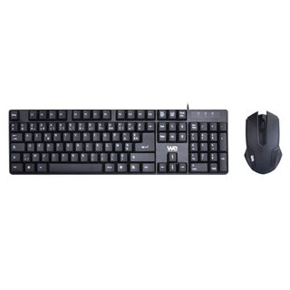 Bundle Clavier + Souris Filaire We Plug & Play / Compact / 1000 Dpi Touches Silencieuses /