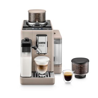 Machine À Café À Grain Delonghi Feb4455.bg Rivelia Beige