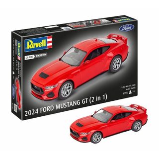 Revell Maquette A Construire - Click System - Ford Mustang Gt 2024 - Sans Colle - Pieces Pré-peintes