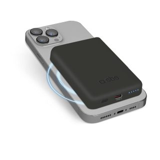 Sbs Tebb5000mag1ck Banque D'alimentation Électrique Lithium Polymère (lipo) 5000 Mah Recharge Sans Fil Noir