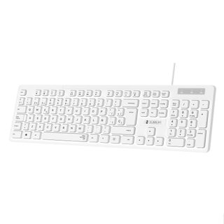 Subblim Subkbc-0ssk51 Clavier Universel Usb Qwerty Espagnole Noir, Blanc