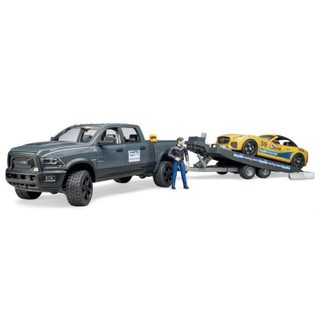 Bruder 02504 - Ram 2500 Power Wagon Et Roadster Bruder Racing Team