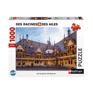 Puzzle 1000 Pieces Les Hospices De Beaune, Des 14 Ans, Collection Des Racines Et Des Ailes, 12001536, Nathan