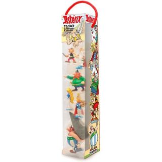 Coffret Figurines - Astérix Village Gaulois Tubo 7 Figurines - Résine - 4 A 10 Cm