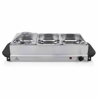 Chauffe-plat Pour Buffet 200 W 4,2 L Acier Inoxydable Argenté Tristar
