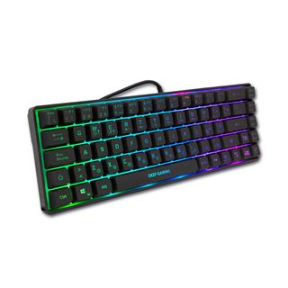 Coolbox Mini Tm065 Clavier Gaming Usb Qwerty Espagnole Noir