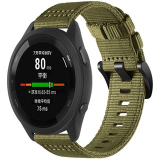 Bracelet De Montre En Nylon Pour Garmin Forerunner 255/265/245 Smartwatch Green S