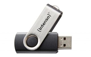 Intenso Basic Line Lecteur Usb Flash 64 Go Usb Type-a 2.0 Noir, Argent