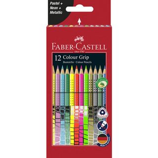 Crayons De Couleur Faber Castell Fc-201569 - 12 Pièces Ergonomiques