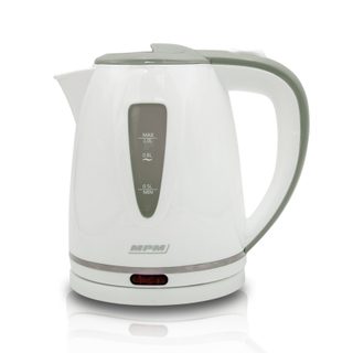 Bouilloire Électrique 1 Litre, Sans Bpa, Résistance Cachée Sans Fil 360º Mpm Mcz-64 Blanc 1200w