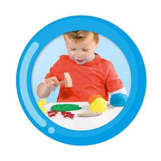 Jeu De Pâte A Modeler - My First - Méga Kit Avec Outils - Jaune - Pour Enfant De 12 Mois A 4 Ans