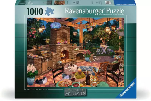 Ravensburger Puzzle Cuisine Extérieure - 1000 Pièces Jardin Détente