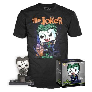 Set Figura Pop Tee Dc Comics Jim Lee Joker Talla S