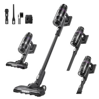 Eureka Nec 520 Scopa Elettrica Aspirapolvere 3-in-1 Batteria Secco Senza Sacchetto 200 W Nero, Viola