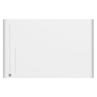 Radiateur Électrique Fixe À Inertie Sèche Céramique 1500w Bestherm Alba Horizontal Blanc