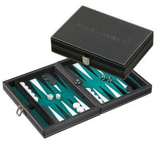 Philos Backgammon Tinos Klein Groen 23x16,5cm