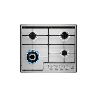 Electrolux Egs6434x Piano Cottura Da Incasso Acciaio Inossidabile Gas Quattro Fornelli Griglie In Ghisa