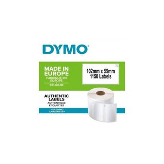Dymo Étiquettes LabelWriter haute capacité 59x102mm 2 rouleaux