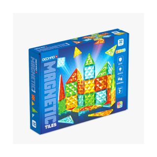Geomag Tuiles magnétiques - Tiles Gems 4101 - 32 pièces - Formes géométriques - Effet cristal