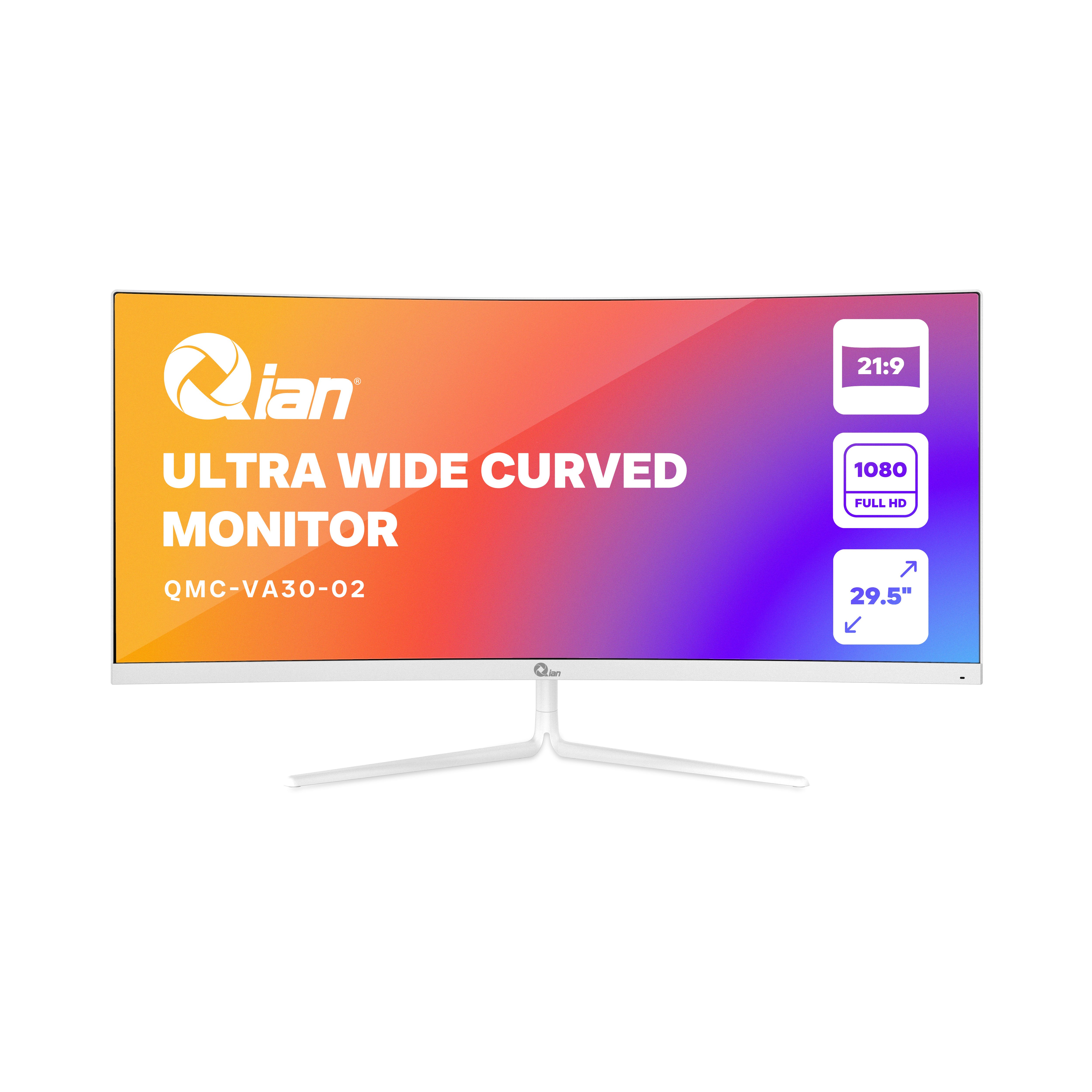 Moniteur Incurvé Qian Ultra Large 30" 1080p 200 Hz