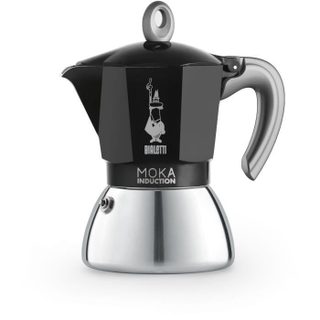 Cafetiere Italienne New Moka Induction 6 Tasses 0,28 L Noir / Argent