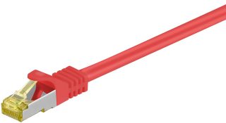 Câble Patch Goobay Rj45 Cat 6a S/ftp (pimf), 500 Mhz Avec Câble Brut Cat 7, Roug...