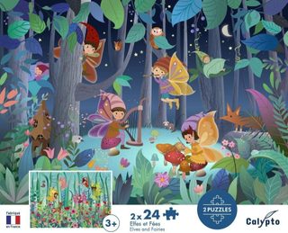 Puzzle Sentosphère Elfes Et Fées 24 Pièces X2 Multicolor