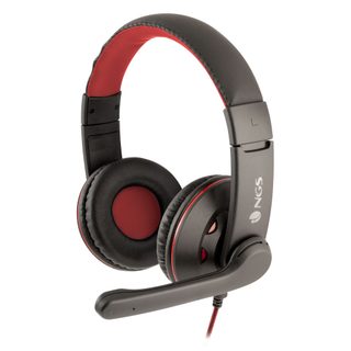 Ngs Vox420dj Casque Avec Fil Arceau Gaming Noir, Rouge