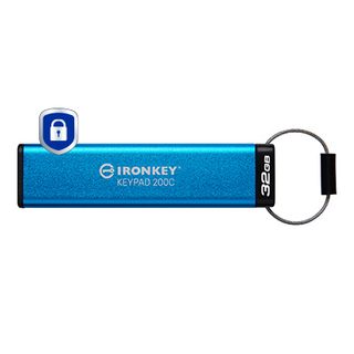 Kingston Technology Ironkey Keypad 200c Usb-c De 32 Go, Fips 140-3 Niveau 3 (en Attente) Aes-256