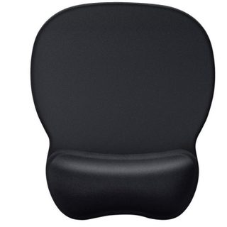 Tapis De Souris Ergonomique Avec Repose-poignet, Surface Lisse Et Base Antidérapante Pour Frappe Confortable Black