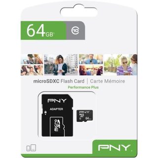 Pny Carte Mémoire Microsd 64gb Performance Plus C10