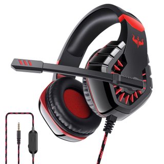 Casque Gamer Ovleng Ov-p40 Noir Et Rouge Avec Micro - Haut-parleur 50mm