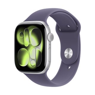 Apple Watch Series 11 Gps 42 Mm, Boîtier Aluminium Argenté Et Bracelet Sport Violet B