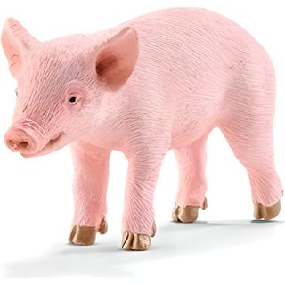 Schleich Figurine 13783 - Animal De La Ferme - Cochonnet, Debout