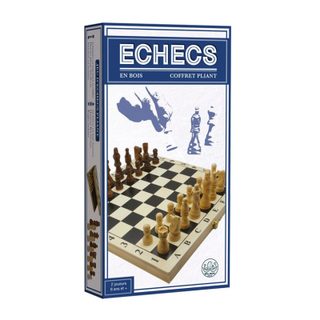 Jeu D'échecs Pliant Coffret Bois 28 Cm Piatnik