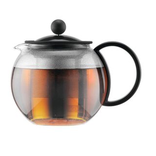 Bodum ASSAM - Théiere a piston couvercle plastique, filtre en inox, 0.5 l