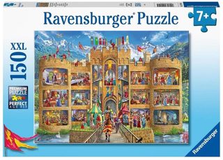 Ravensburger Puzzle Pour Enfants 150 Xxl Regarde À L'intérieur Du Château Du Chevalier