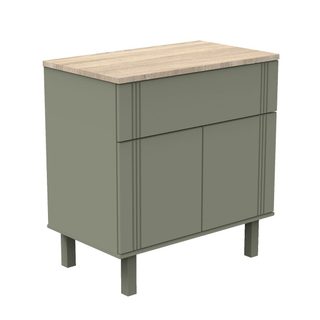 Commode 2 Portes 1 Tiroir Eléonore - Kaki