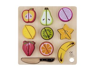 Jeu De Fruits À Découper Elineli Multicolor Bois
