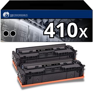 123consommables - 410x - Toners Compatible Avec Hp Cf410a Cf410x 410a 410x Pour Hp Color Laserjet Pr