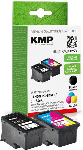 Kmp C97v Cartouche D'encre 2 Pièce(s) Compatible Rendement Élevé (xl) Noir, Cyan, Magenta, Jaune