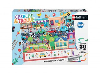 Puzzle Nathan Puzzles Cherche Et Trouve En Ville 30 Pièces Multicolor Autres