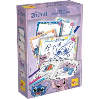 Pocket Studio De Dessin - Stitch - Kit Dessin - Ardoises Effaçables - Feutres Inclus - Des 3 Ans