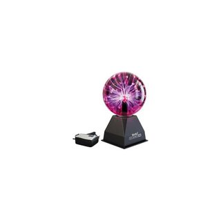 Boule Plasma Lampe Interactive Verre Violet/rose 15 Cm Buki France