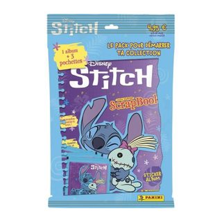 Album + 3 Pochettes - Panini - Stitch 2 - Mon Super Scrapbook - 15 Stickers