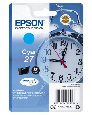 Cartouche Reveil Encre Du 27 Cartouche Dencre Cyan Capacite Standard 3.5ml 350 Pages 1-pack Rf-am Blister