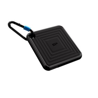Silicon Power Pc60 Portable Ssd 1 To Usb Type-a Vers Usb Type-c 3.2 Gen 1 (3.1 Gen 1) Noir