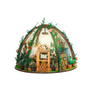 Book Nook Jolie Pergola Diy Modèle Bois Vert 26 X 25 X 5 Cm Nook Land